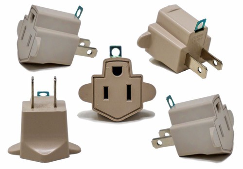 Pack 2 prong ac - prong,